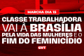 Marcha em Brasília leva às ruas a denúncia do feminicídio recorde no país