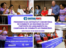 CUT lança campanha e adere ao Pacto Nacional Contra o Feminicídio