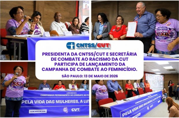 CUT lança campanha e adere ao Pacto Nacional Contra o Feminicídio