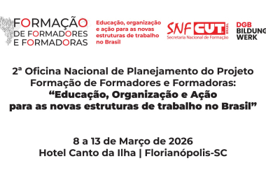 CUT e DGB BW realizam oficinas para fortalecer a formação sindical no país
